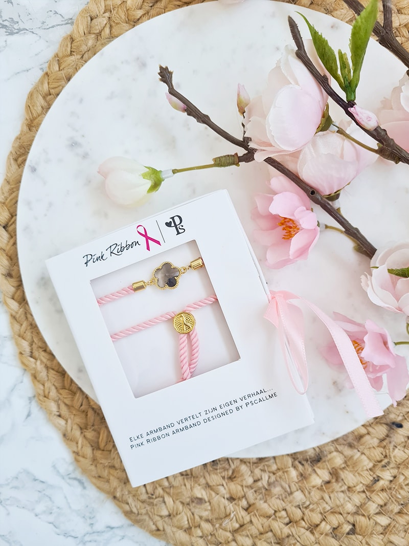 Pink Ribbon Armband